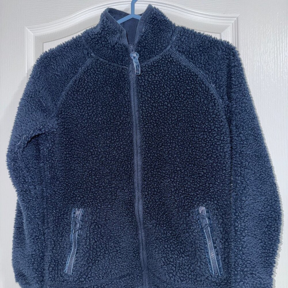 Women’s Old Navy Small Fuzzy Fleece Dark Blue Jacket